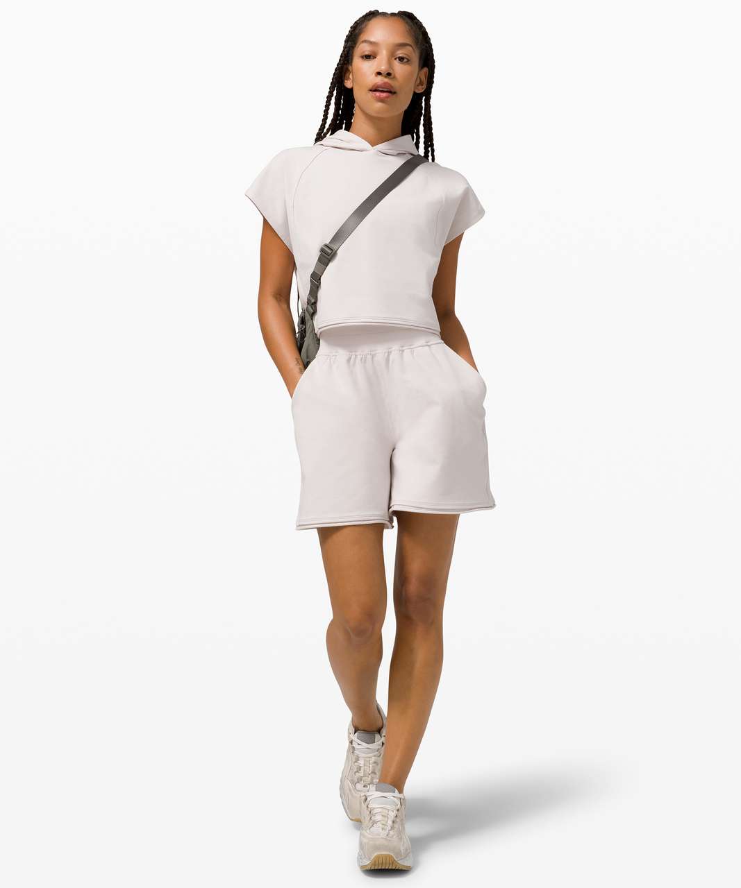 Lululemon LA Boxy Sleeveless Hoodie - Dune