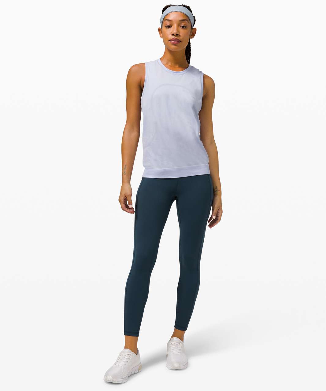 Lululemon Swiftly Breathe Muscle Tank - Serene Blue / Serene Blue