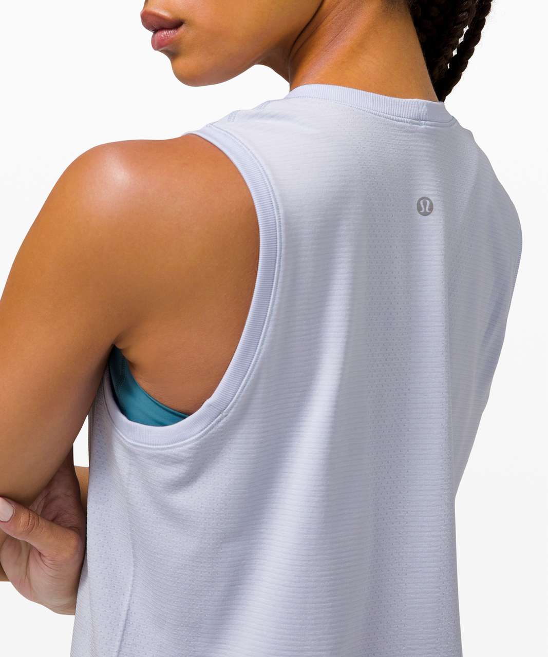 Lululemon Swiftly Breathe Muscle Tank - Serene Blue / Serene Blue - lulu  fanatics