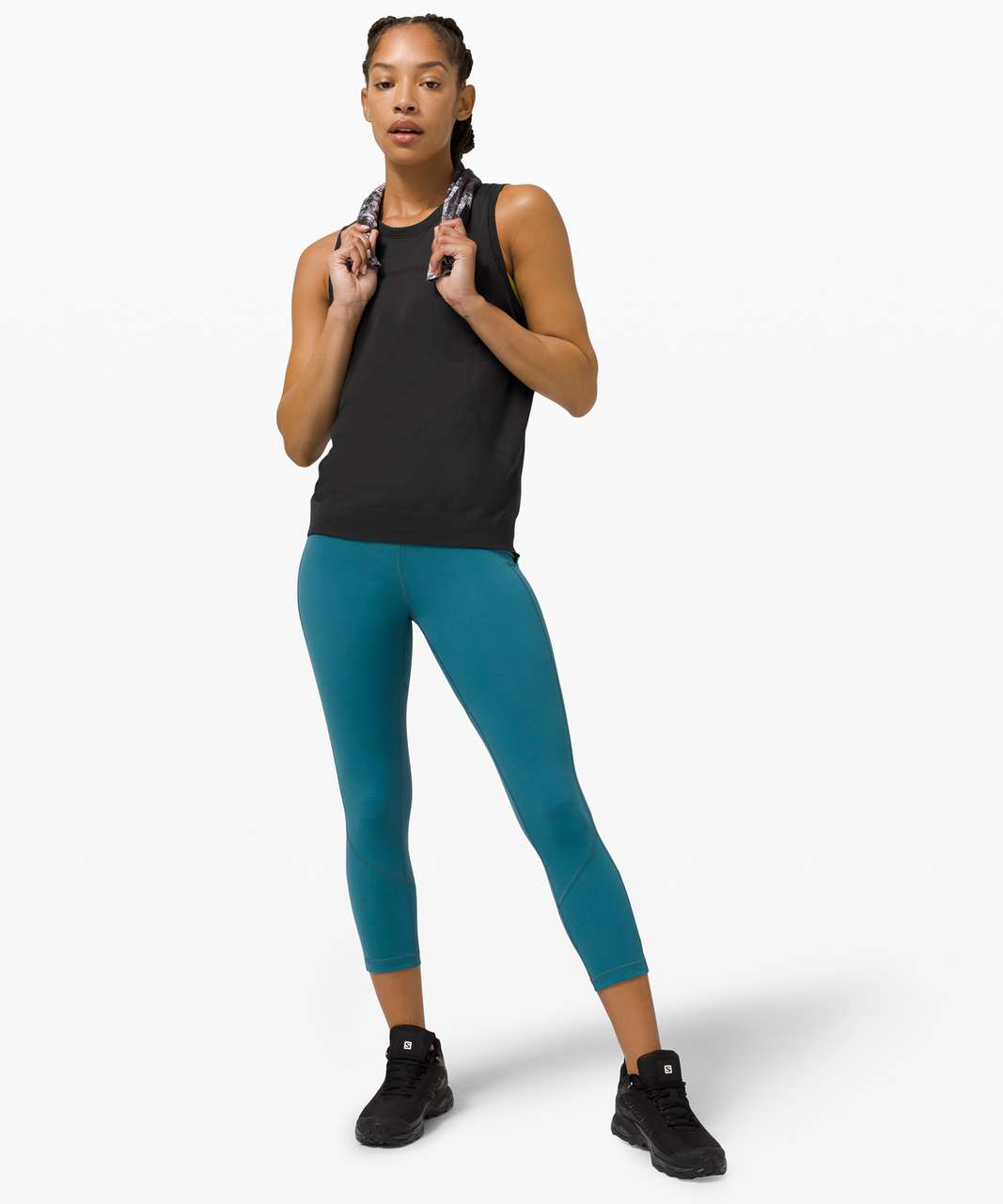 Lululemon Swiftly Breathe Muscle Tank - Black / Black