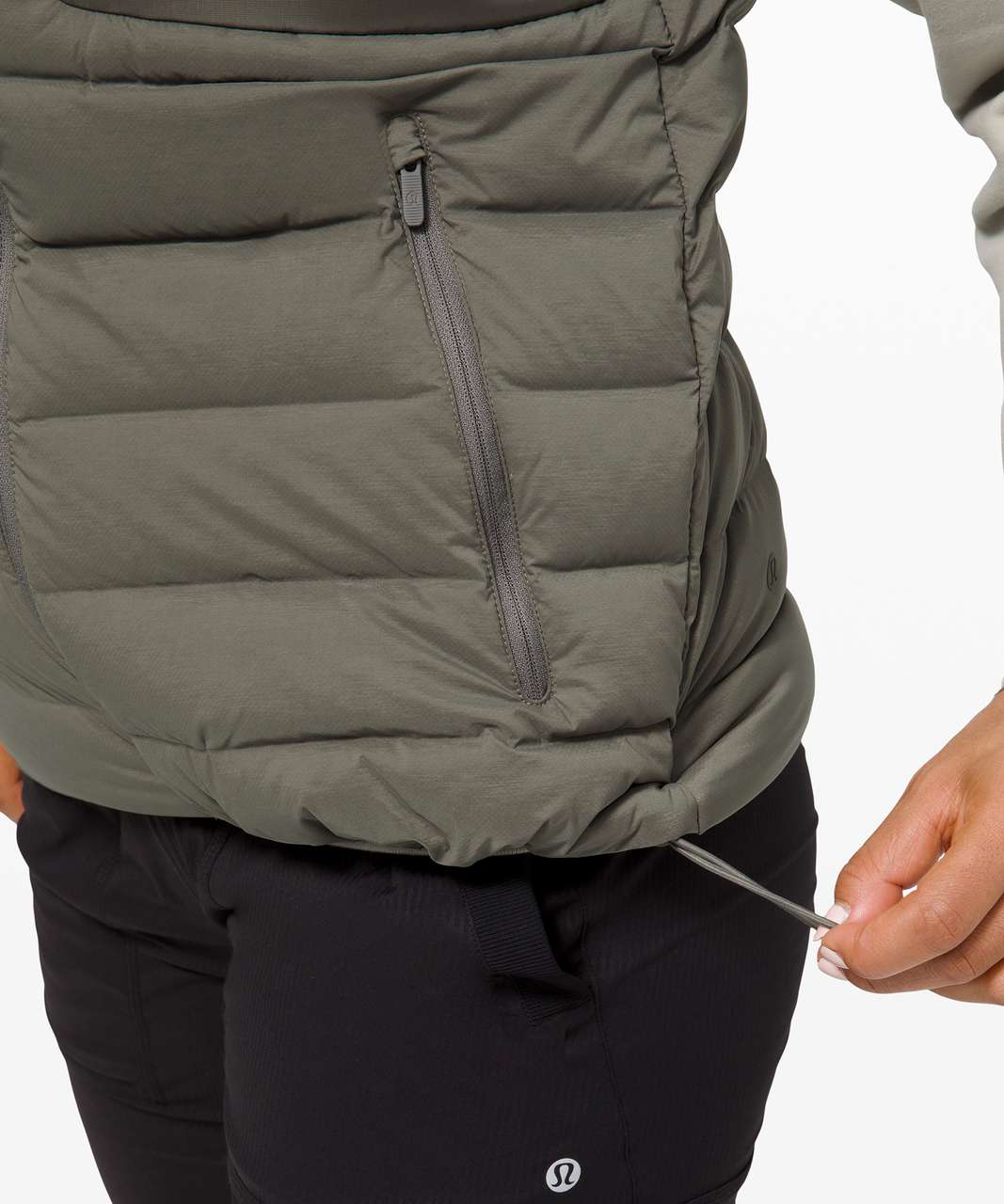 Lululemon Navigation Stretch Down Vest - Grey Sage