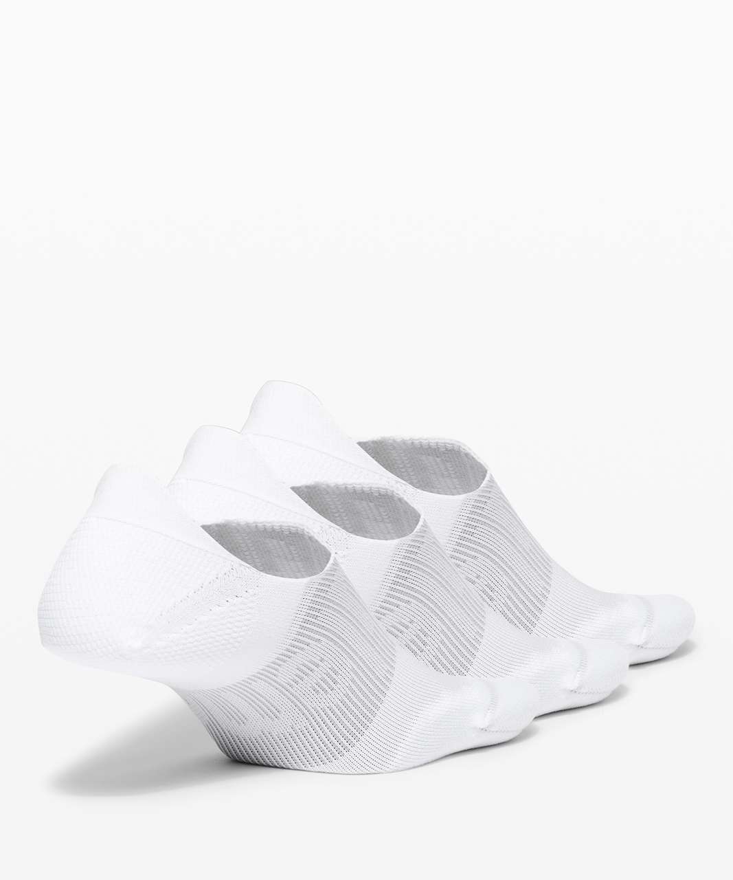 Lululemon Power Stride No Show Sock Performaheel *3 Pack - White