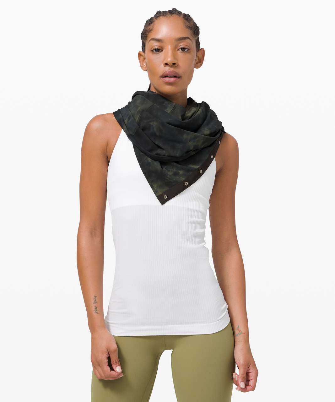 Lululemon Vinyasa Scarf *Diamond Dye - Diamond Dye Graphite Grey Bronze Green