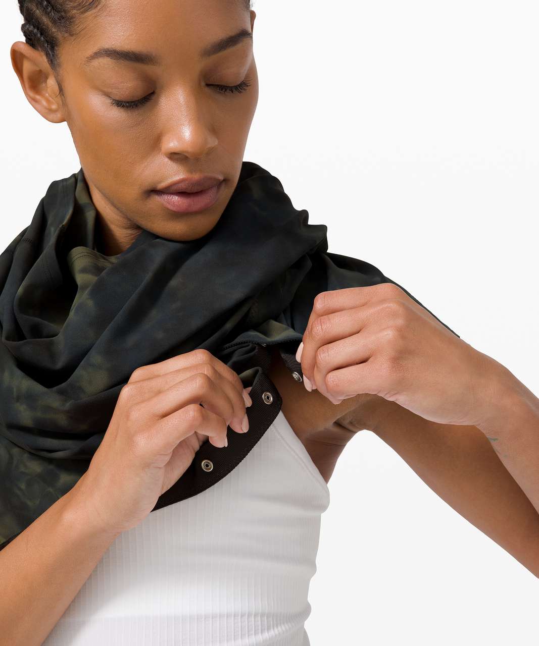 Lululemon Vinyasa Scarf *Diamond Dye - Diamond Dye Graphite Grey Bronze Green