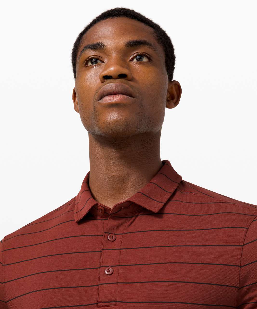 Lululemon Evolution Polo - Nevis Stripe Savannah Black