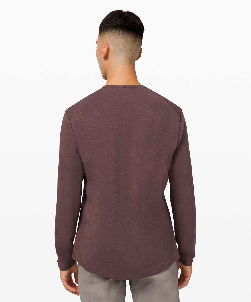 Friends With Everyone Long Sleeve Henley Top (Dusty Lavender) · NanaMacs