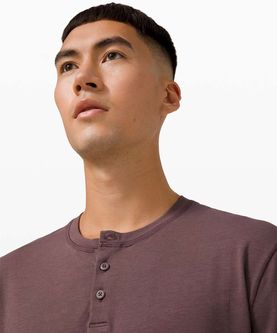 Lululemon 5 Year Basic Long Sleeve Henley - Purple Taupe