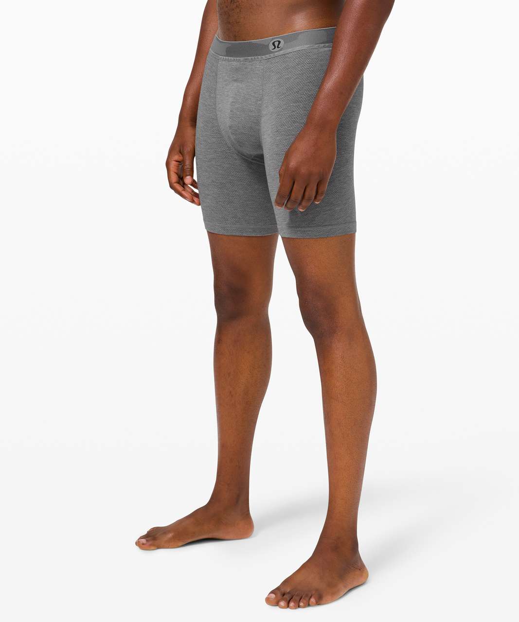 Lululemon Always in Motion Boxer Long Mesh - Heathered Core Medium Grey