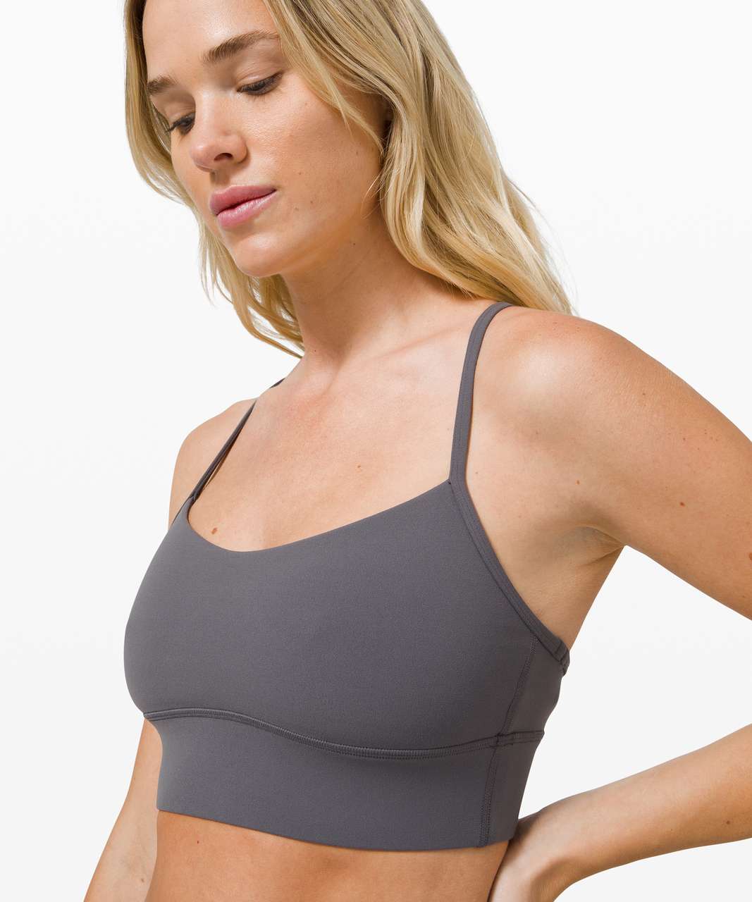 Lululemon Flow Y Bra Long Line Nulu *Light Support, B/C Cup - Brown Earth -  lulu fanatics