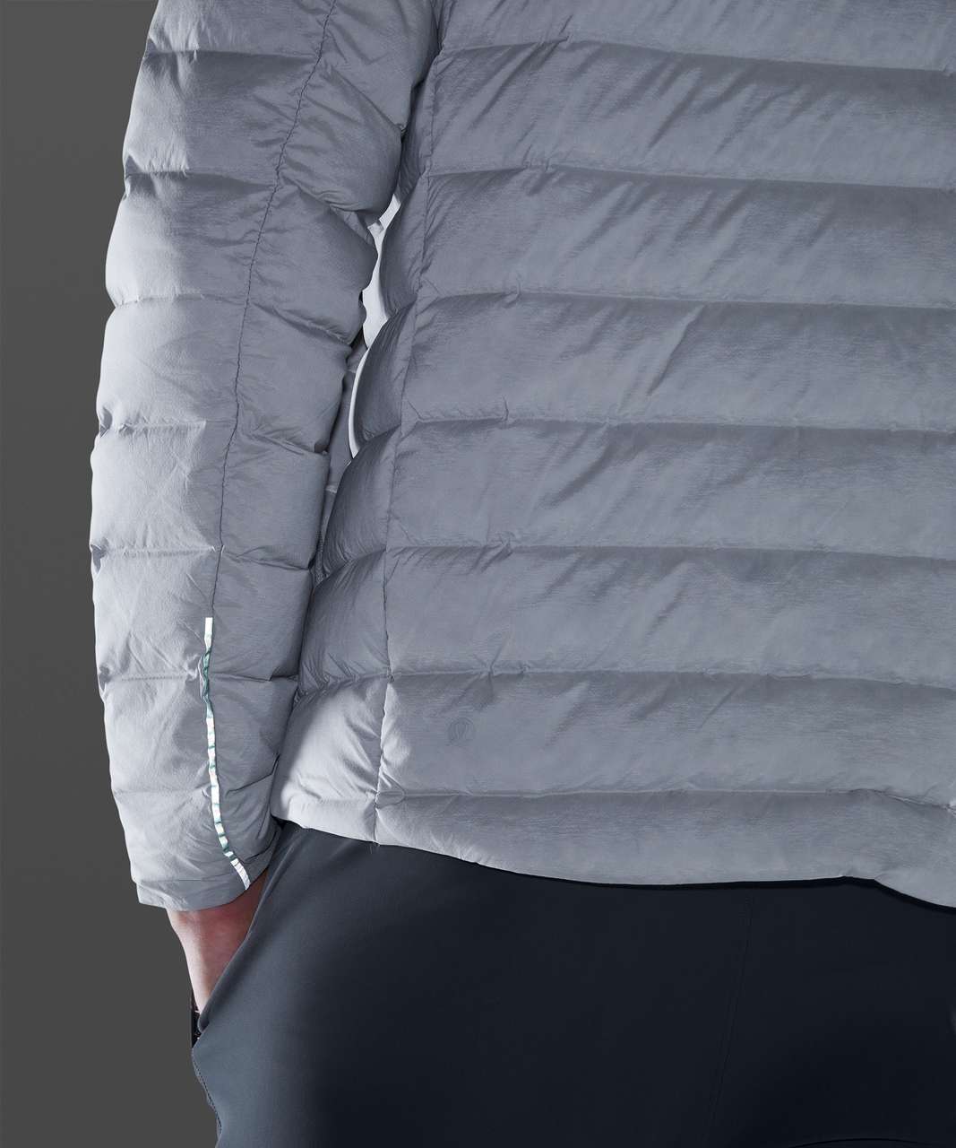 Lululemon Navigation Stretch Down Hoodie - Silver Drop