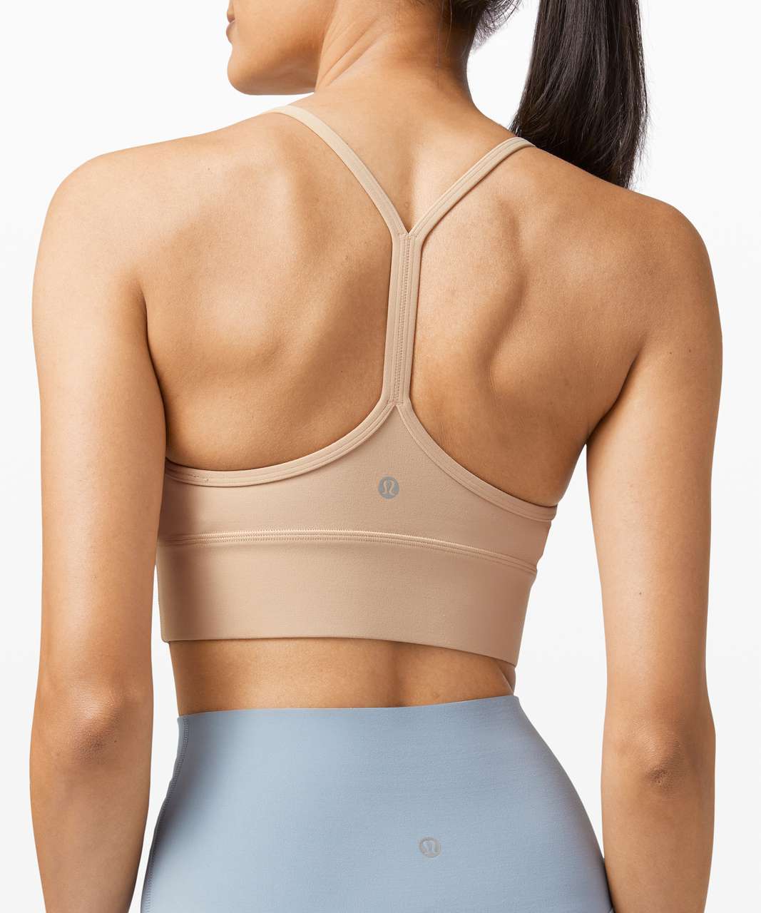 Lululemon Flow Y Bra Long Line Nulu *Light Support, B/C Cup - Mink Berry -  lulu fanatics