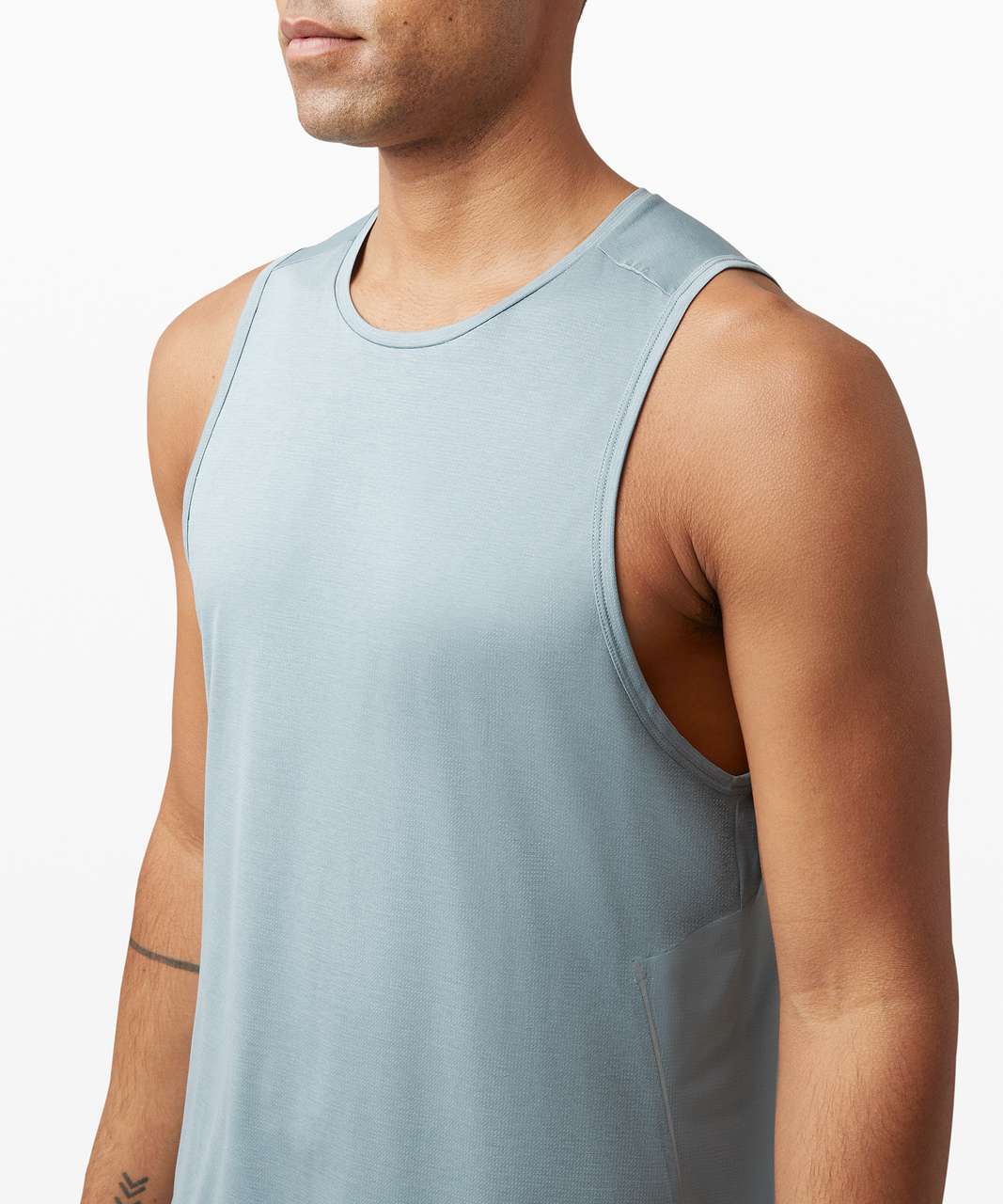 Lululemon Fast and Free Tank - Heathered Blue Cast / Blue Cast