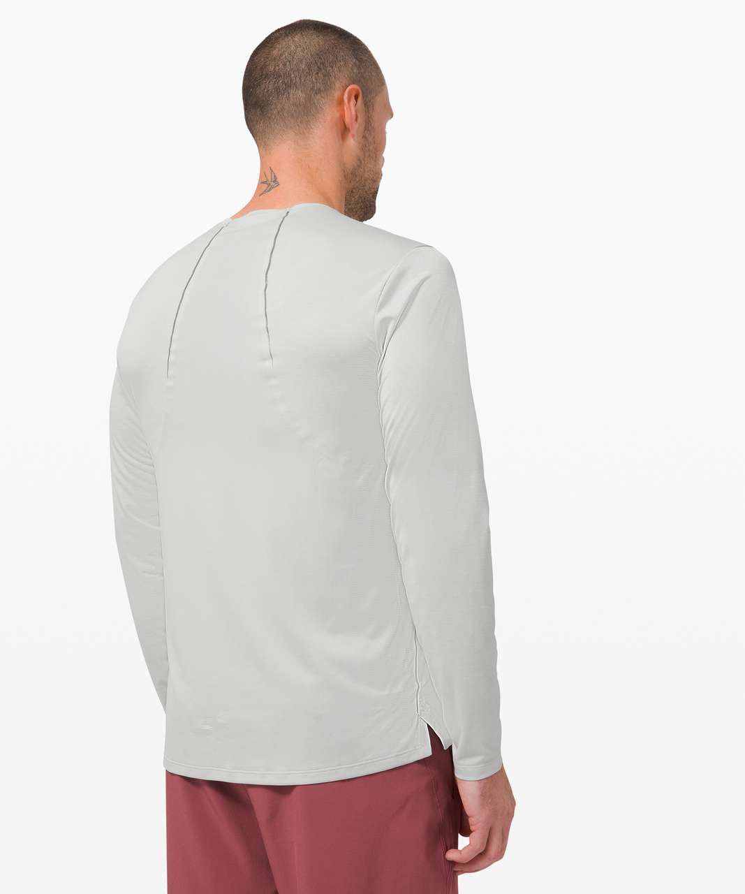 Lululemon Fast and Free Long Sleeve - Heathered Vapor / Vapor