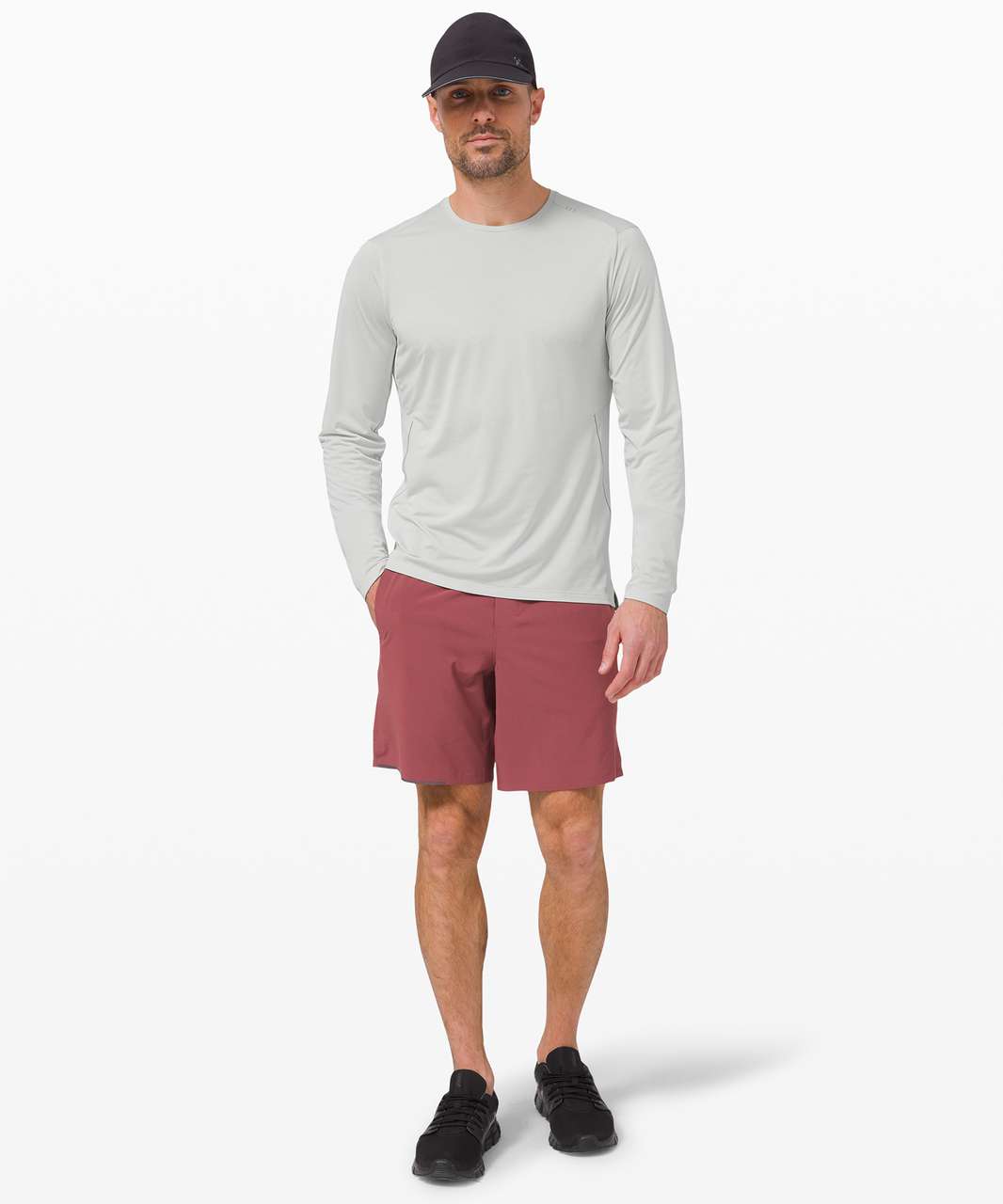 Lululemon Fast and Free Long Sleeve - Heathered Vapor / Vapor - lulu ...