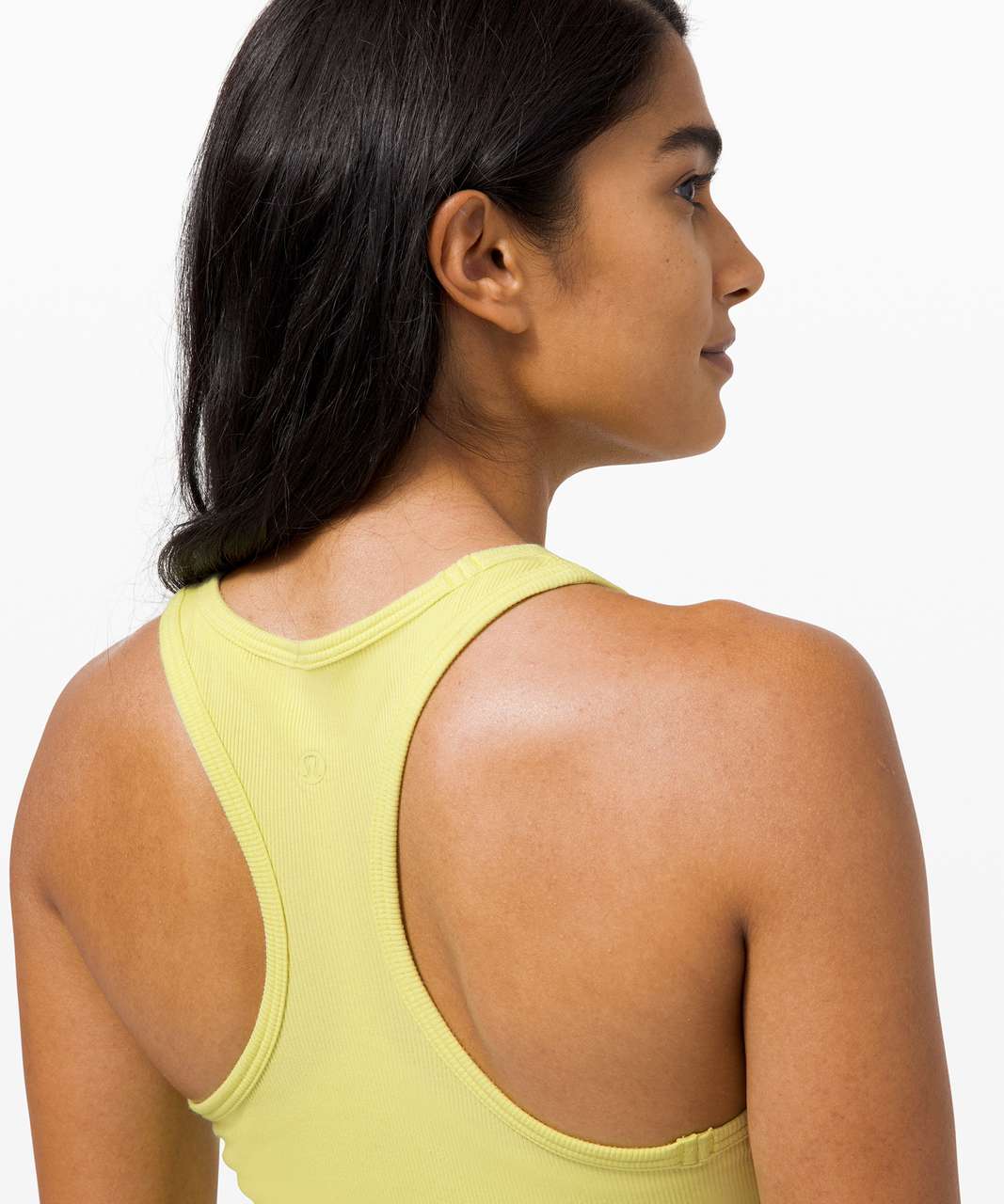 Lululemon LA Front Racer Crop Tank - Lemon Vibe