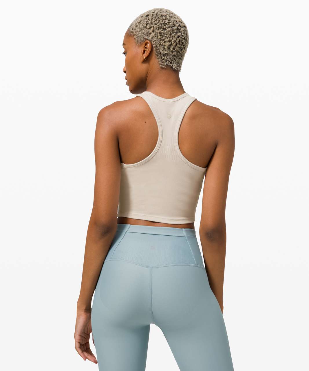 Lululemon LA Front Racer Crop Tank - Dune