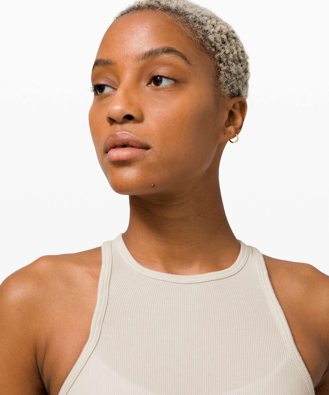 Lululemon LA Front Racer Crop Tank - Dune - lulu fanatics