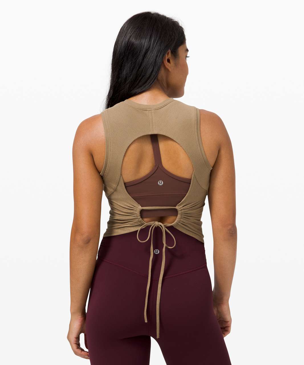 Open-Back Cropped Training Tank Top