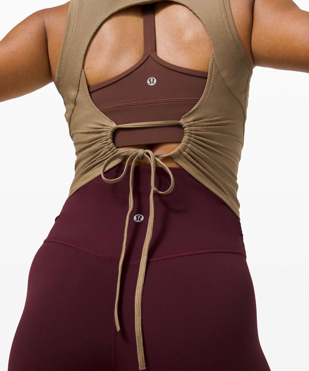 Lululemon LA Open Back-Tie Crop Tank - Frontier