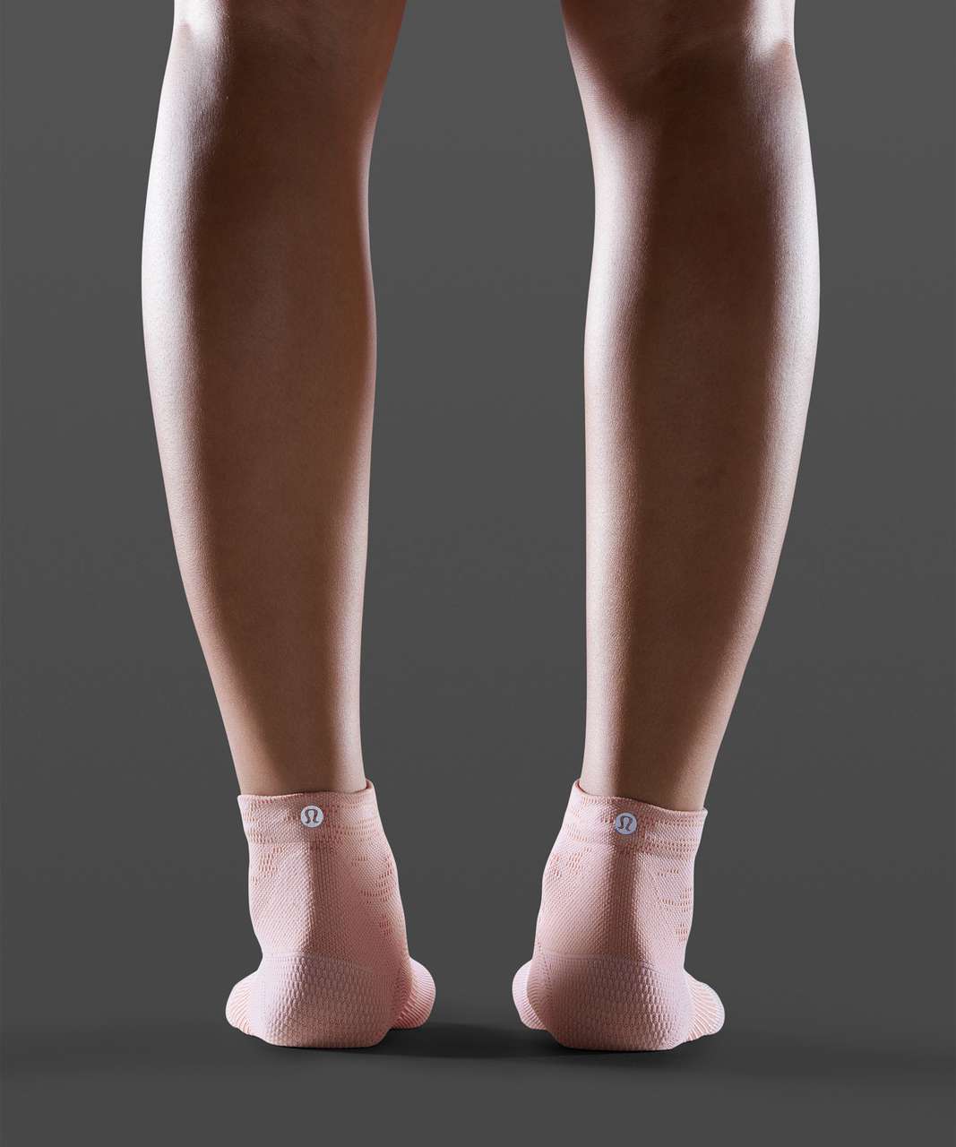 Lululemon Power Stride Ankle Sock *Stripe - Porcelain Pink