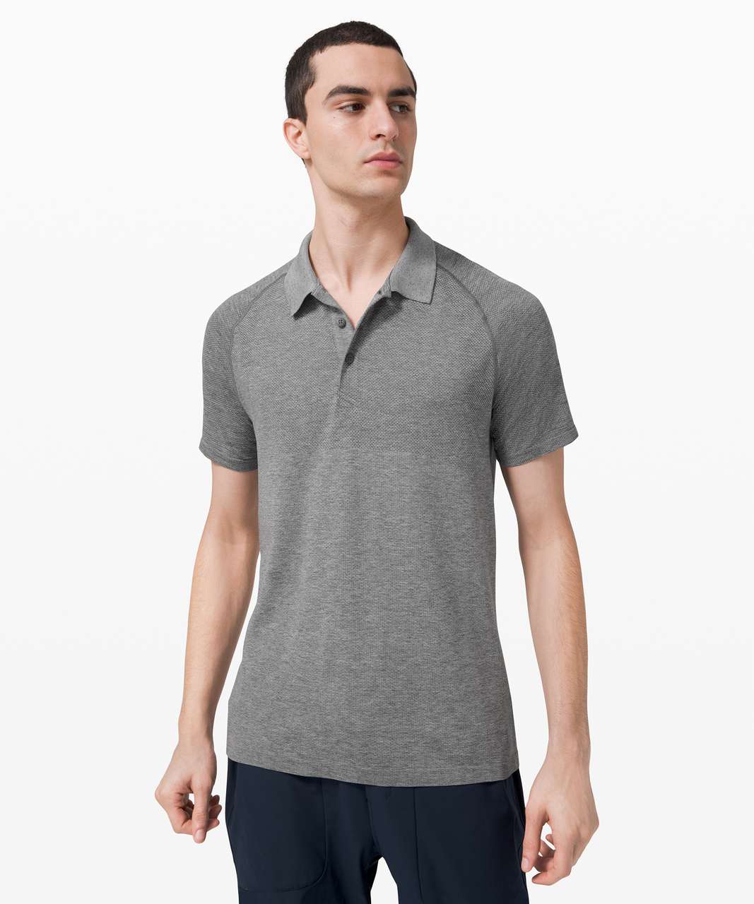 Lululemon Metal Vent Tech Polo 2.0 - Slate / White