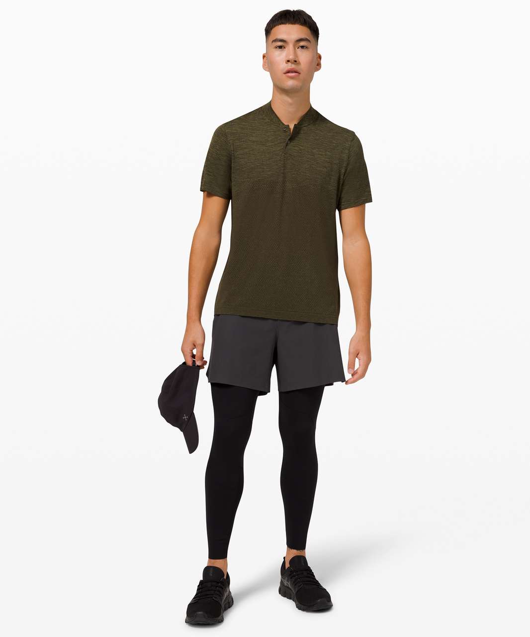 Lululemon Metal Vent Breathe Polo - Bronze Green / Dark Olive