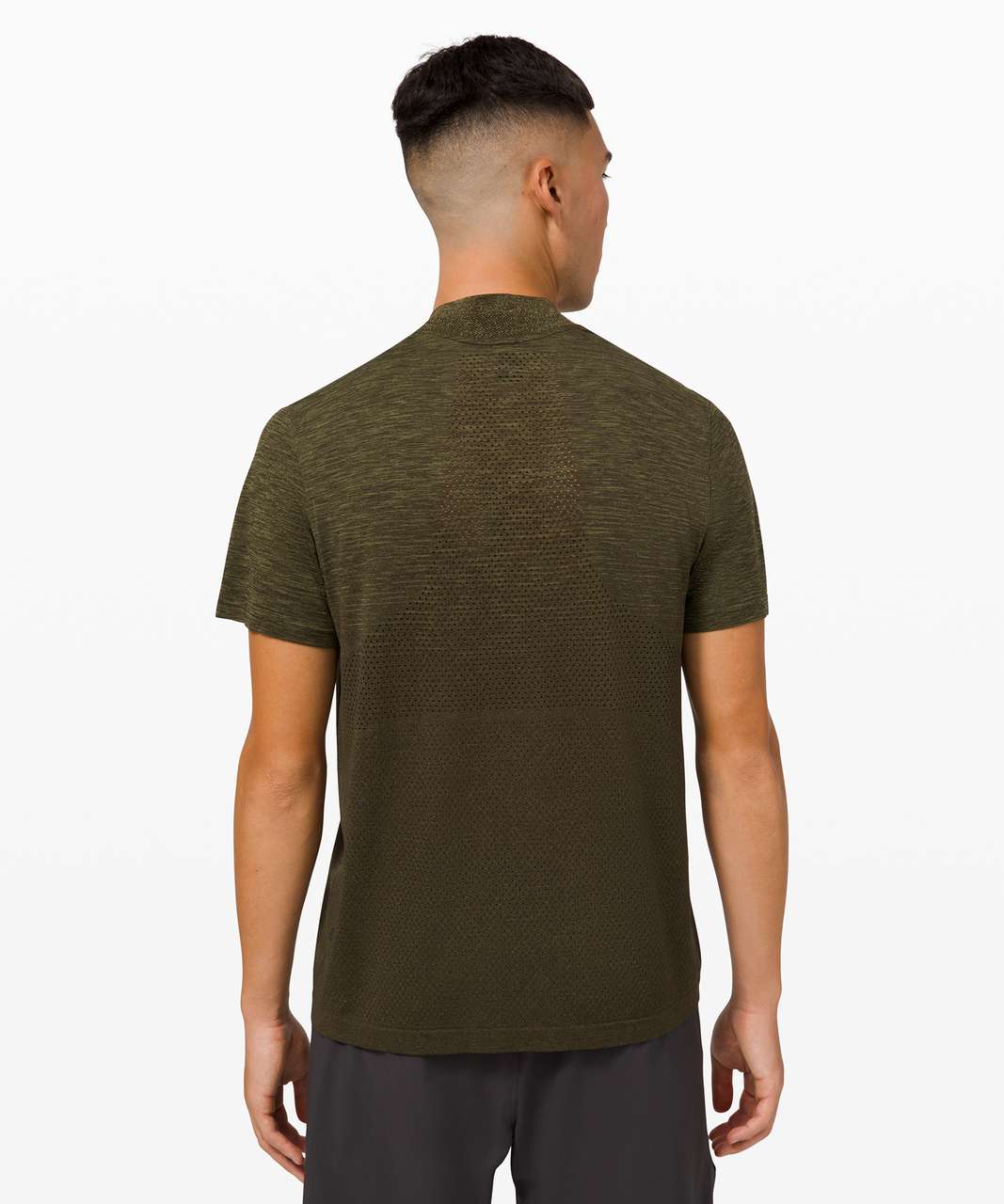 Lululemon Metal Vent Breathe Polo - Bronze Green / Dark Olive - lulu ...