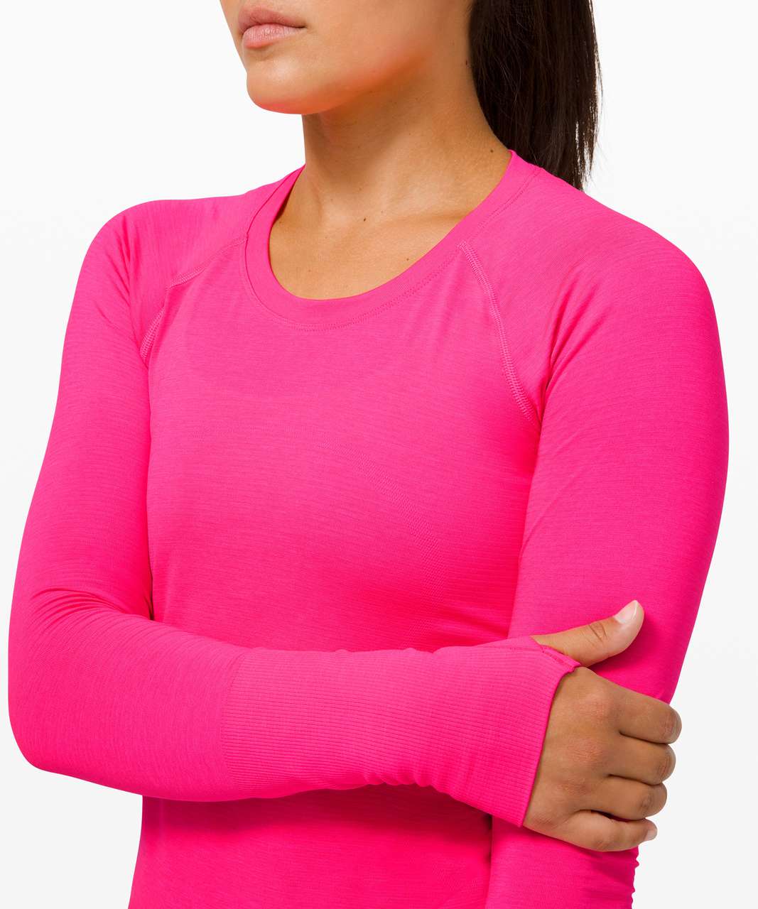 Lululemon Swiftly Tech Long Sleeve Shirt 2.0 In Pink Peony/pink Peony