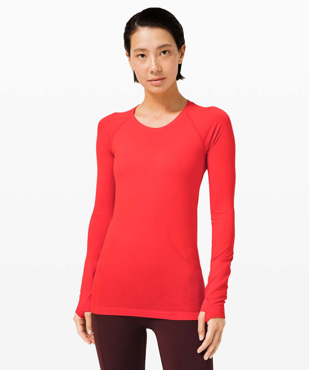 Lululemon Swiftly Tech Long Sleeve 2.0 - Carnation Red / Carnation Red