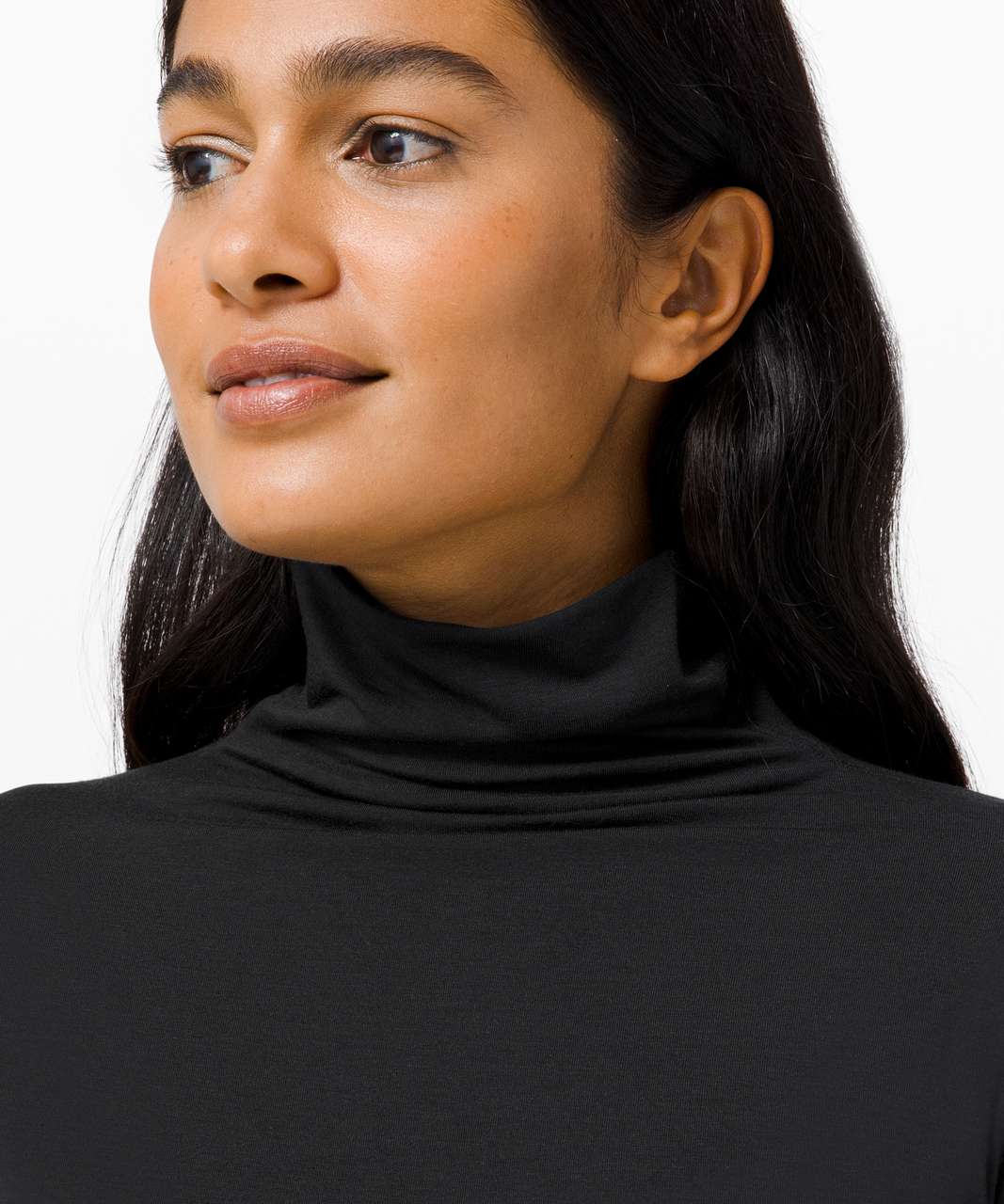 Lululemon Kitsilano Turtleneck Rib Dress - Heathered Black - lulu