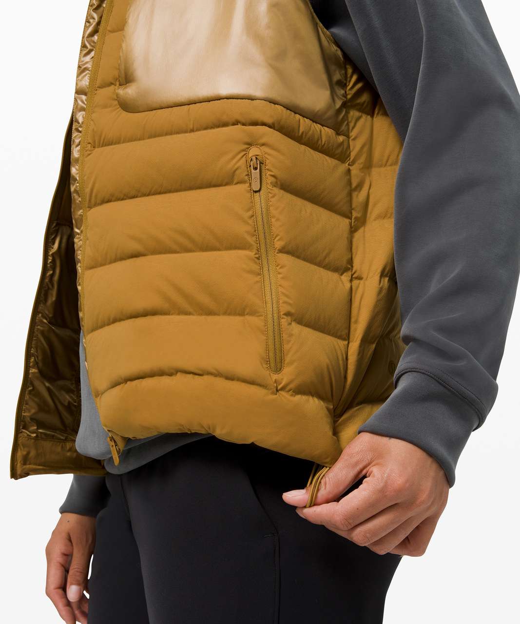 Lululemon Navigation Stretch Down Vest - Spiced Bronze - lulu fanatics