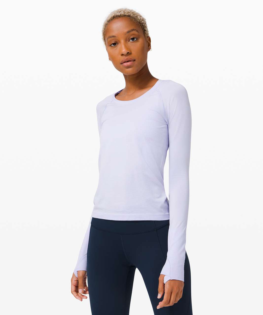 Lululemon Swiftly Tech Long Sleeve 2.0 *Race Length - Serene Blue / Serene  Blue - lulu fanatics