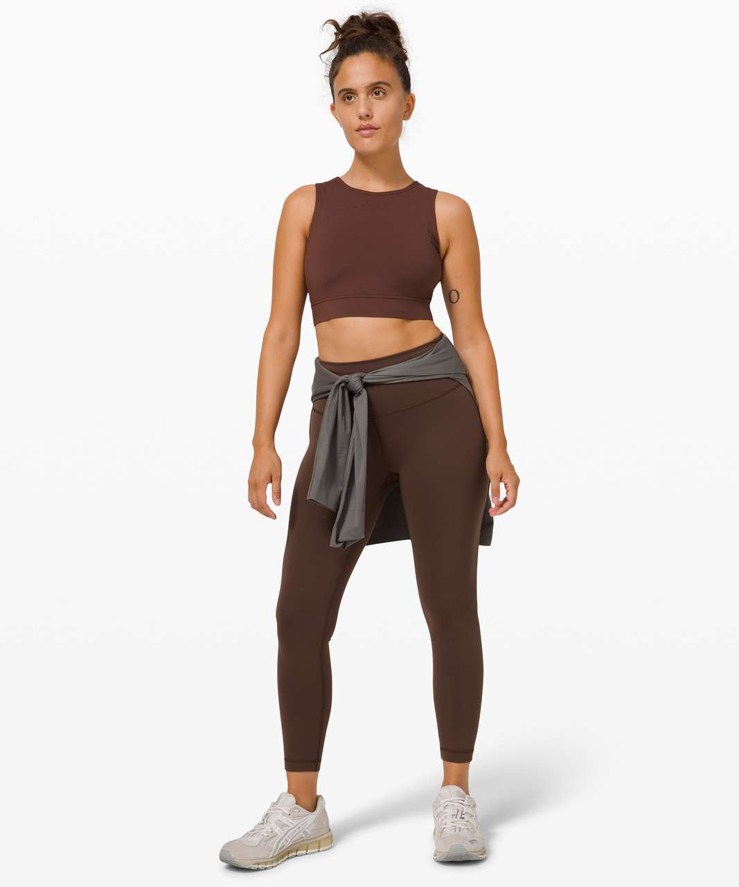 NWT Lululemon Wunder Train Pant Tight 25 Java Brown Sz 8