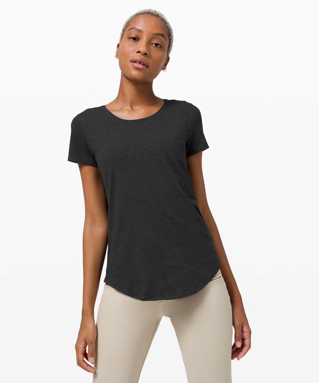 Lululemon LA 3/4 Sleeve Crewneck Shirt - Black - lulu fanatics