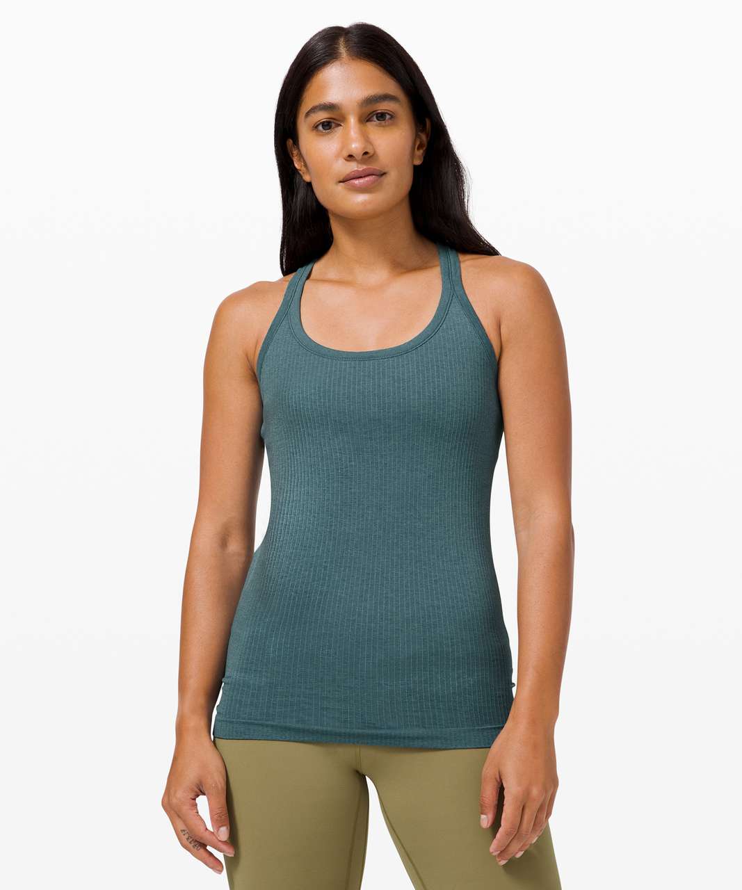 Lululemon Ebb To Street Tank Slim Fit Size 10 B/C cup Pastel Blue PSLB 75790