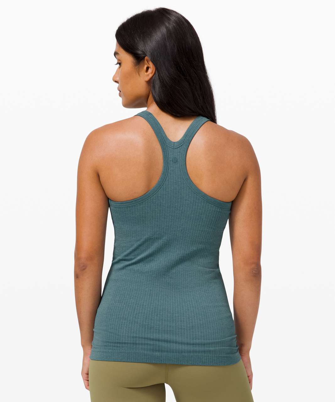 Lululemon Ebb To Street Tank Slim Fit Size 10 B/C cup Pastel Blue PSLB  75790