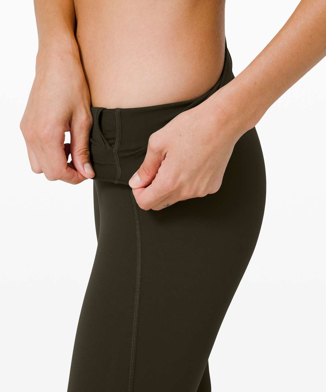 LULULEMON Wunder Under Crop High-Rise Roll Down Scallop Full-On Luxtreme  23 (Wee are from Space Nimbus Battleship/Nimbus, 10) at  Women's  Clothing store