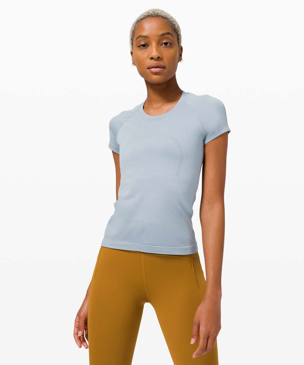 Lululemon Swiftly Tech Short Sleeve 2.0 - Chambray / Chambray - lulu  fanatics