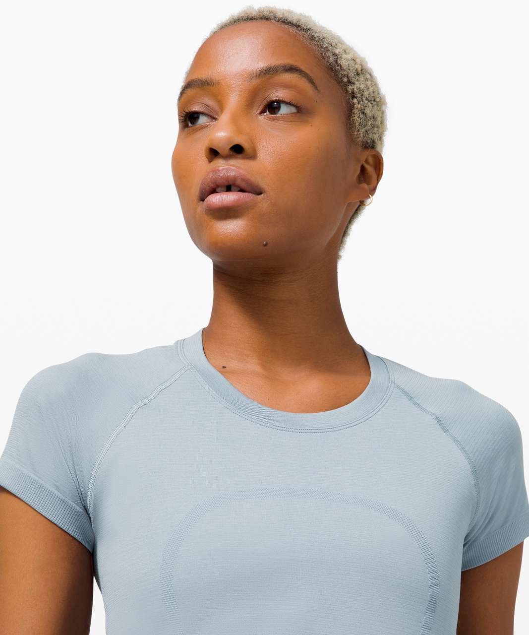 Lululemon Swiftly Tech Short Sleeve 2.0 - Chambray / Chambray - lulu  fanatics