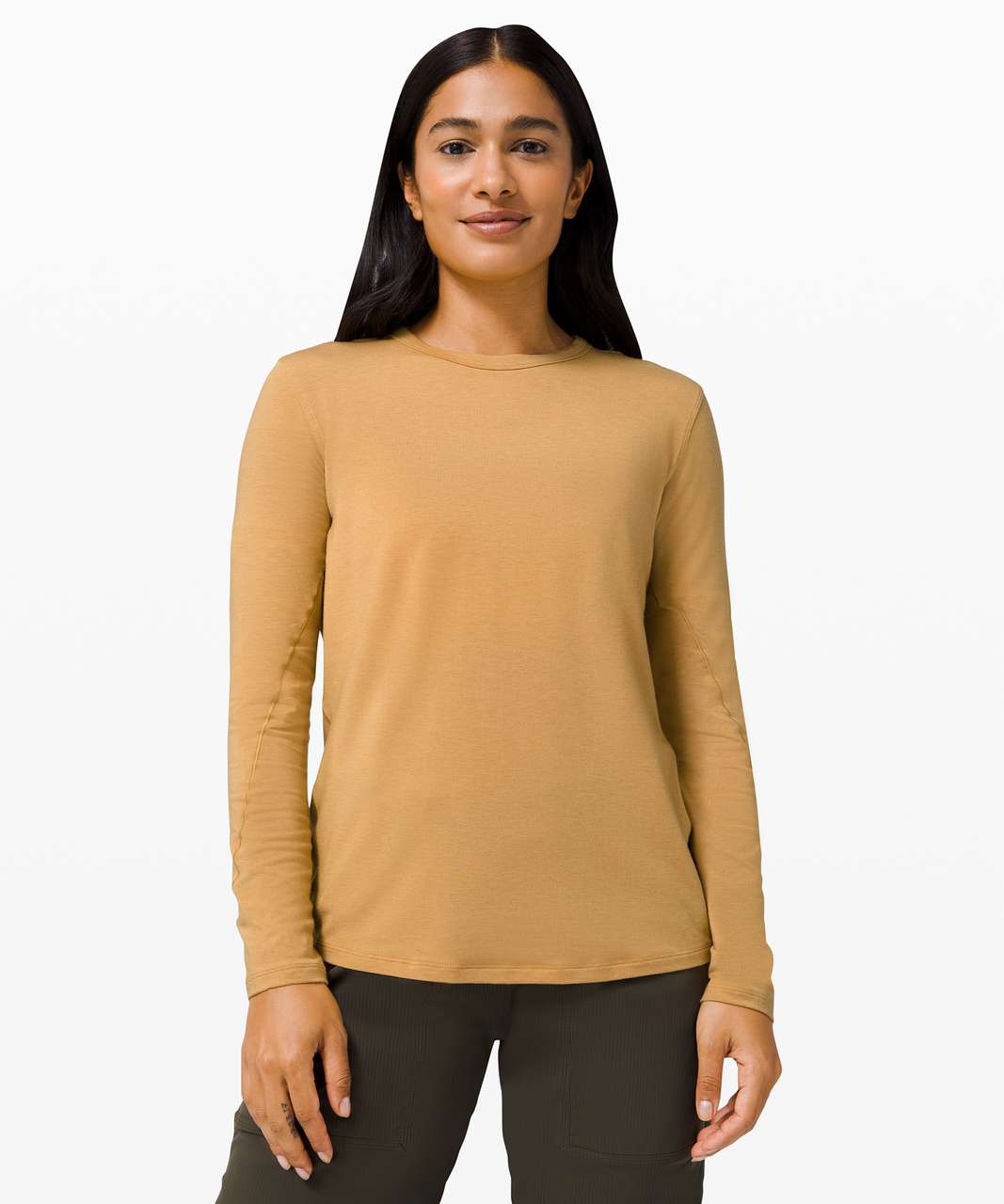 Lululemon Hold Tight Long Sleeve *Wool - Gold Buff