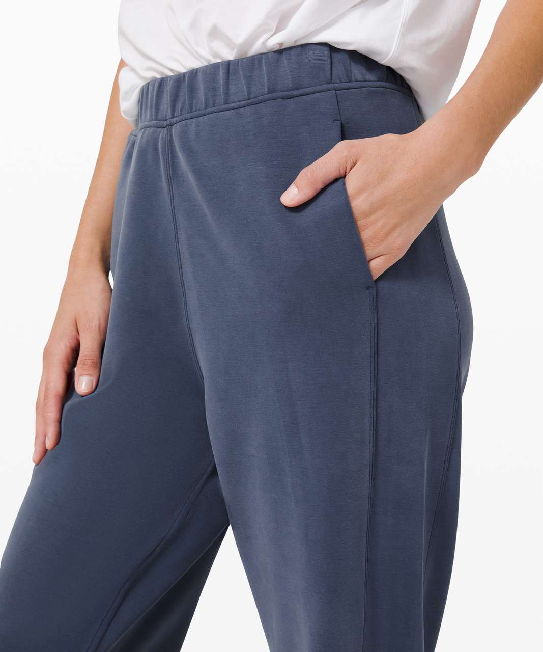 Lululemon With Ease Mid-Rise 7/8 Pant - Iron Blue - lulu fanatics