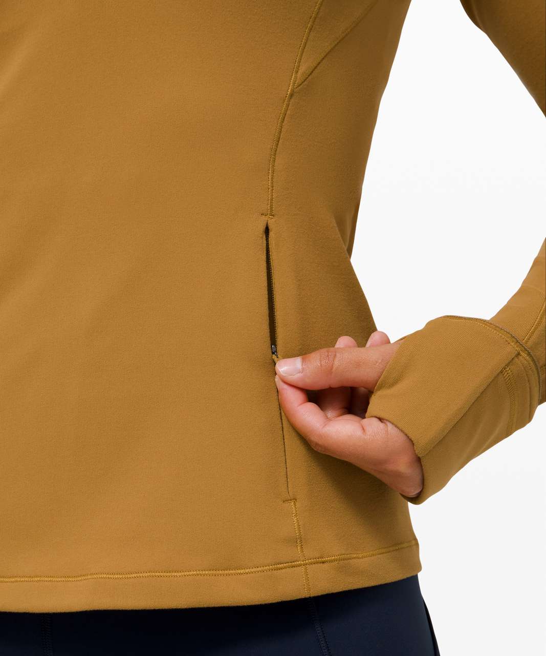 Lululemon Run Briskly 1/2 Zip - Spiced Bronze