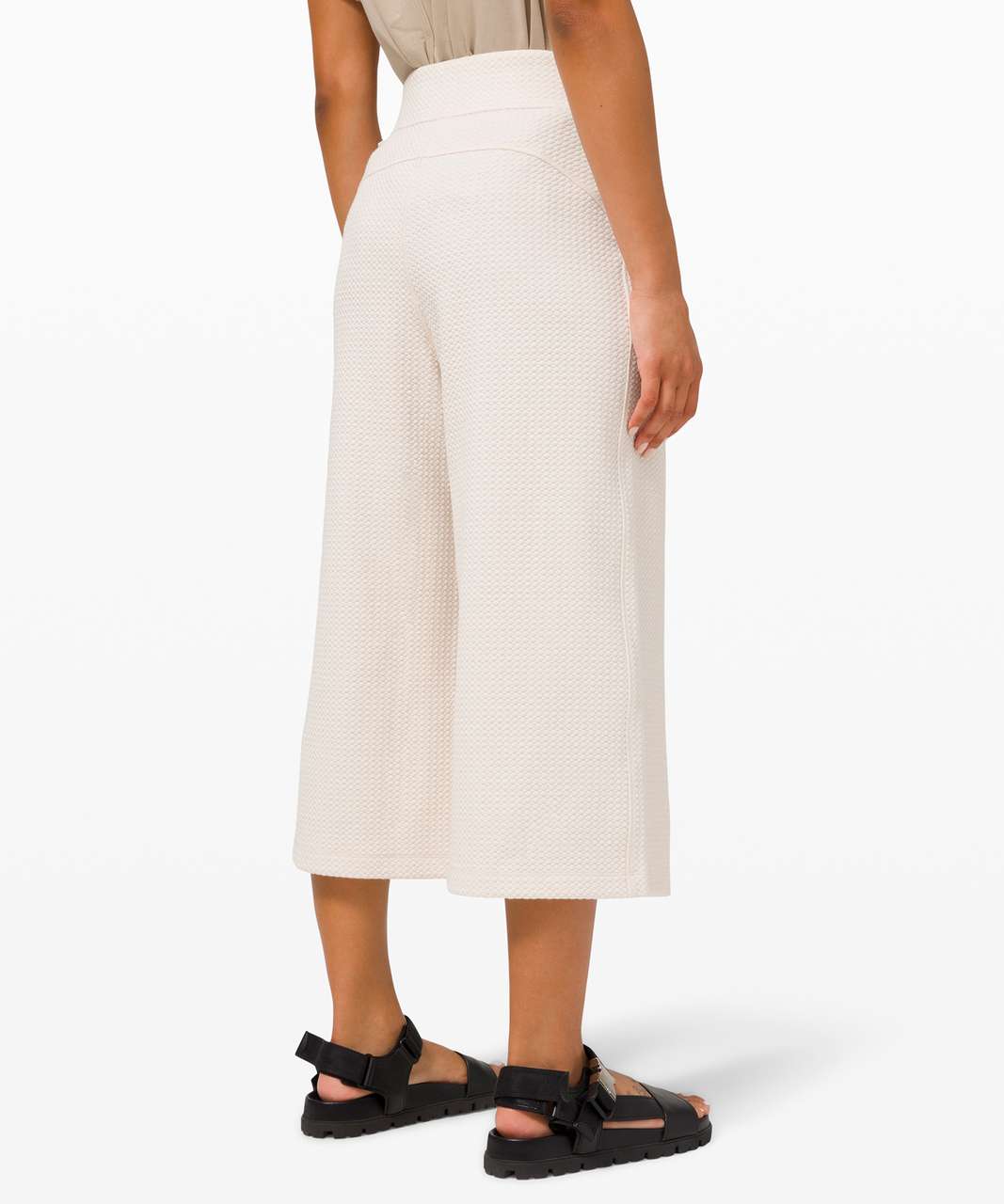 Lululemon Can You Feel The Pleat Crop - Light Ivory