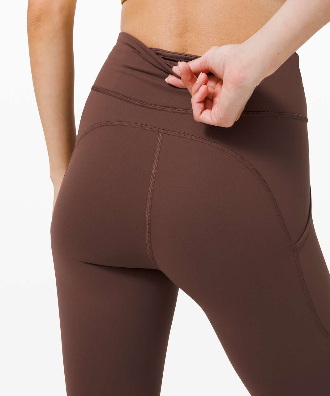 Lululemon Invigorate High-Rise Crop 19 - Brown Earth - lulu fanatics