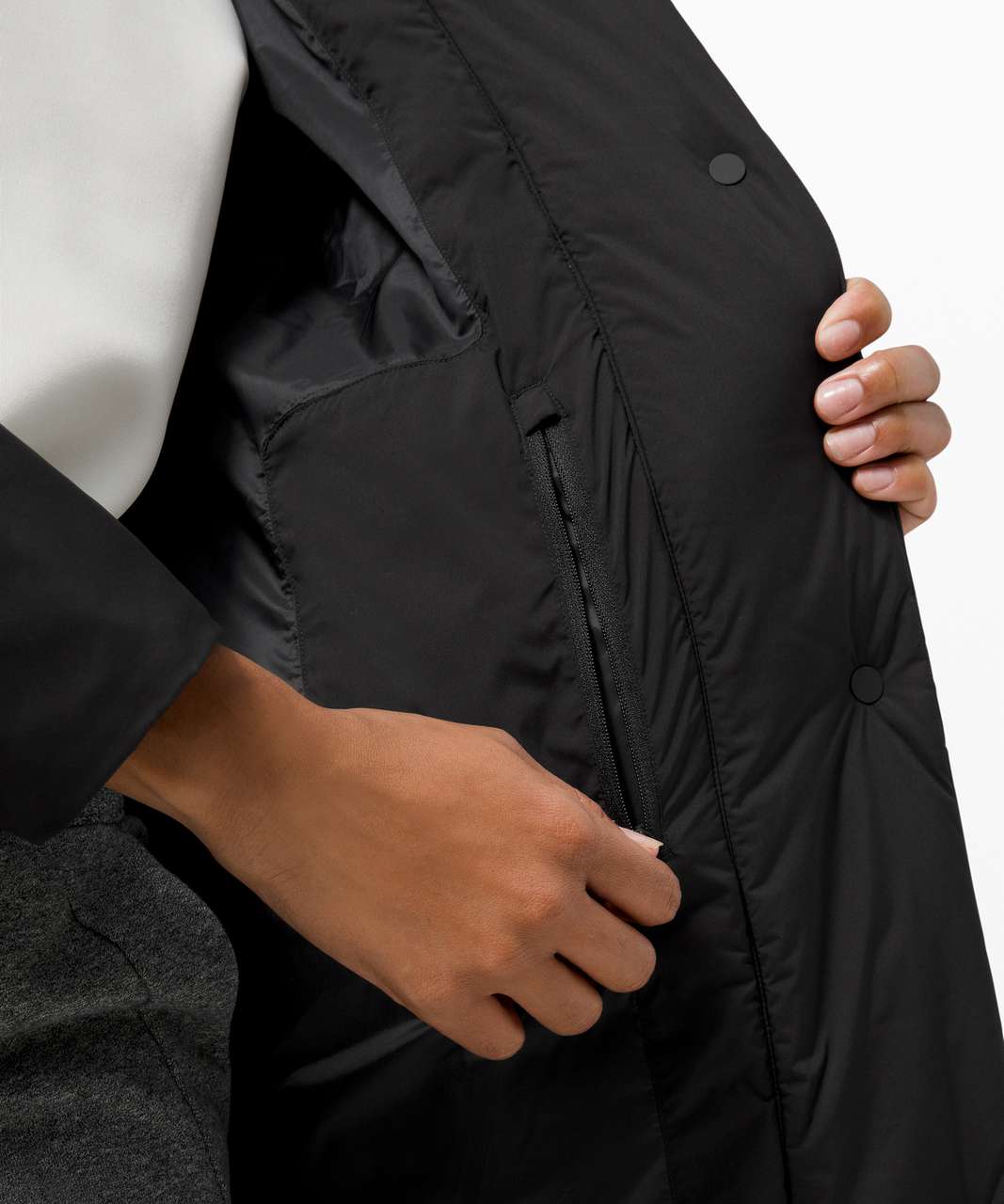 Lululemon Pure Puff Jacket *Long - Black - lulu fanatics