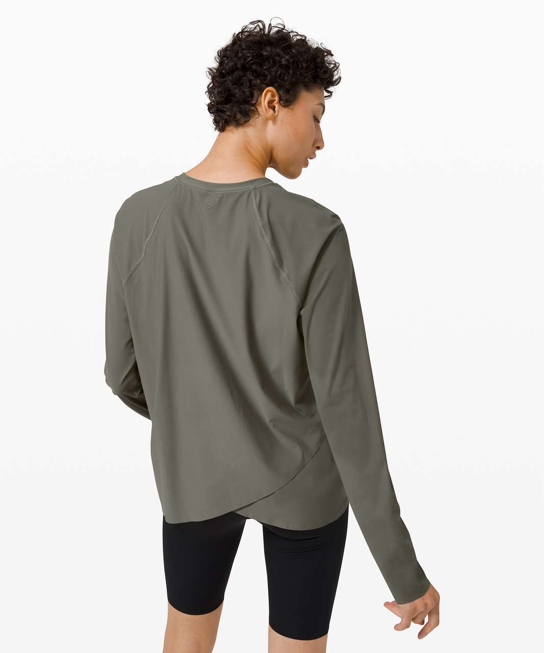 Lululemon Sun Shelter Long Sleeve Rash Guard - Grey Sage