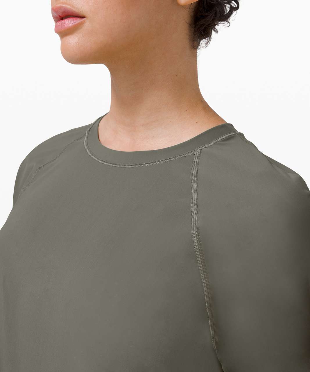 Lululemon Sun Shelter Long Sleeve Rash Guard - Grey Sage