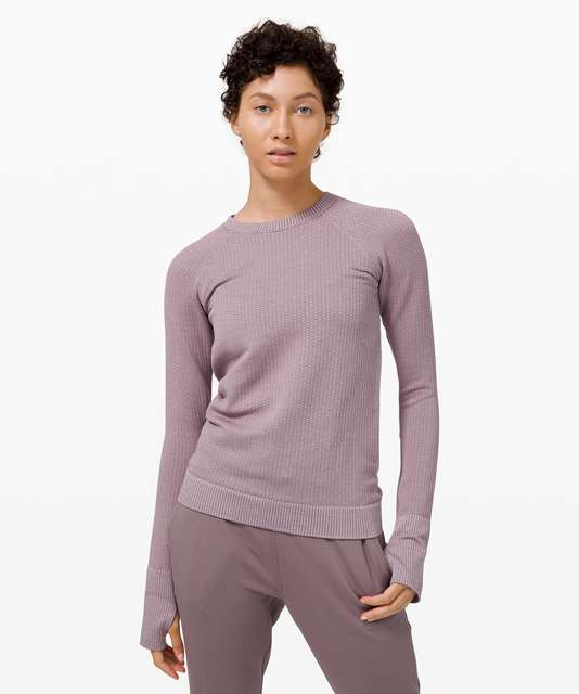 Lululemon Rest Less Pullover - Heathered Ultra Violet - lulu fanatics