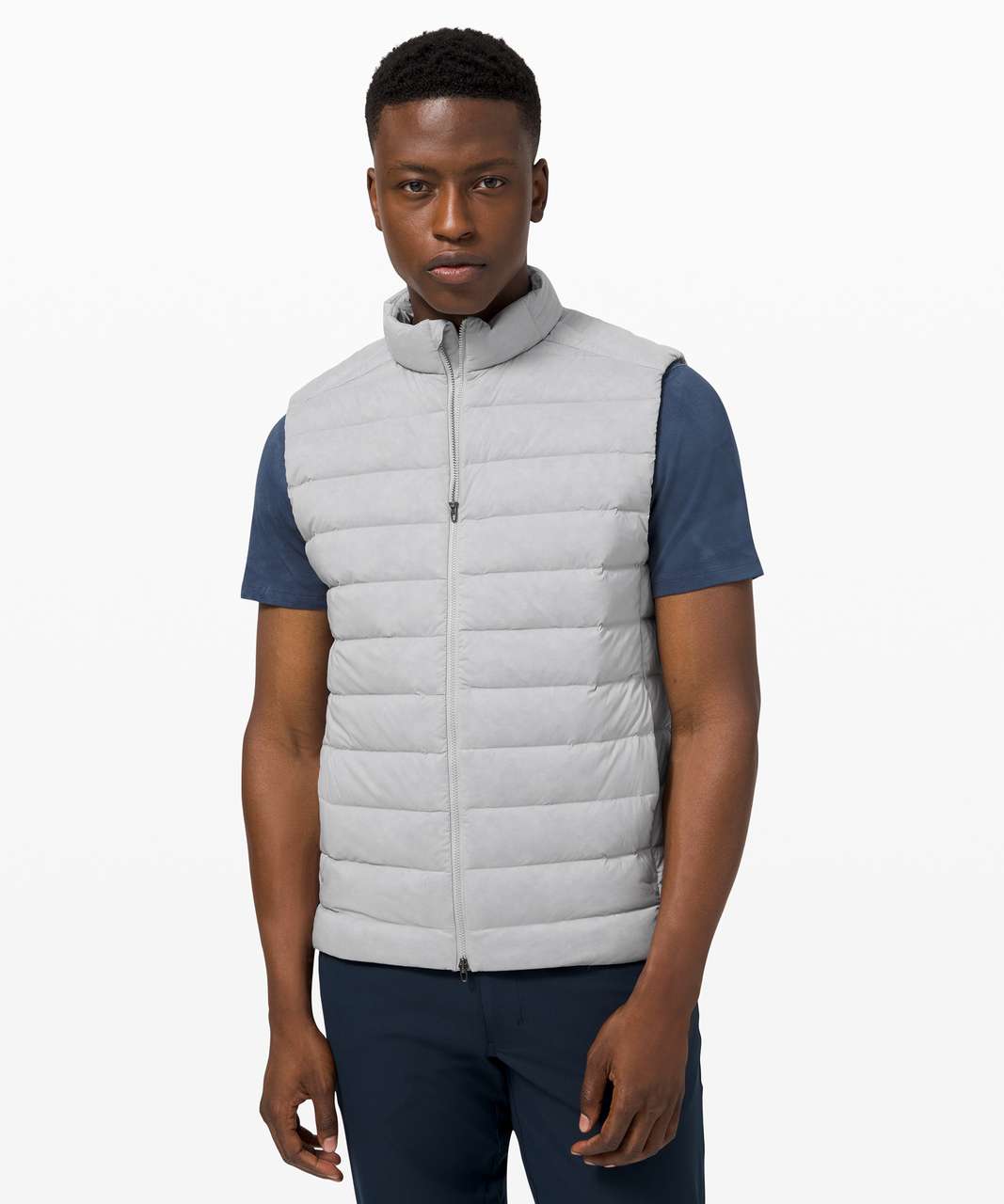 Lululemon Navigation Stretch Down Vest - Silver Drop