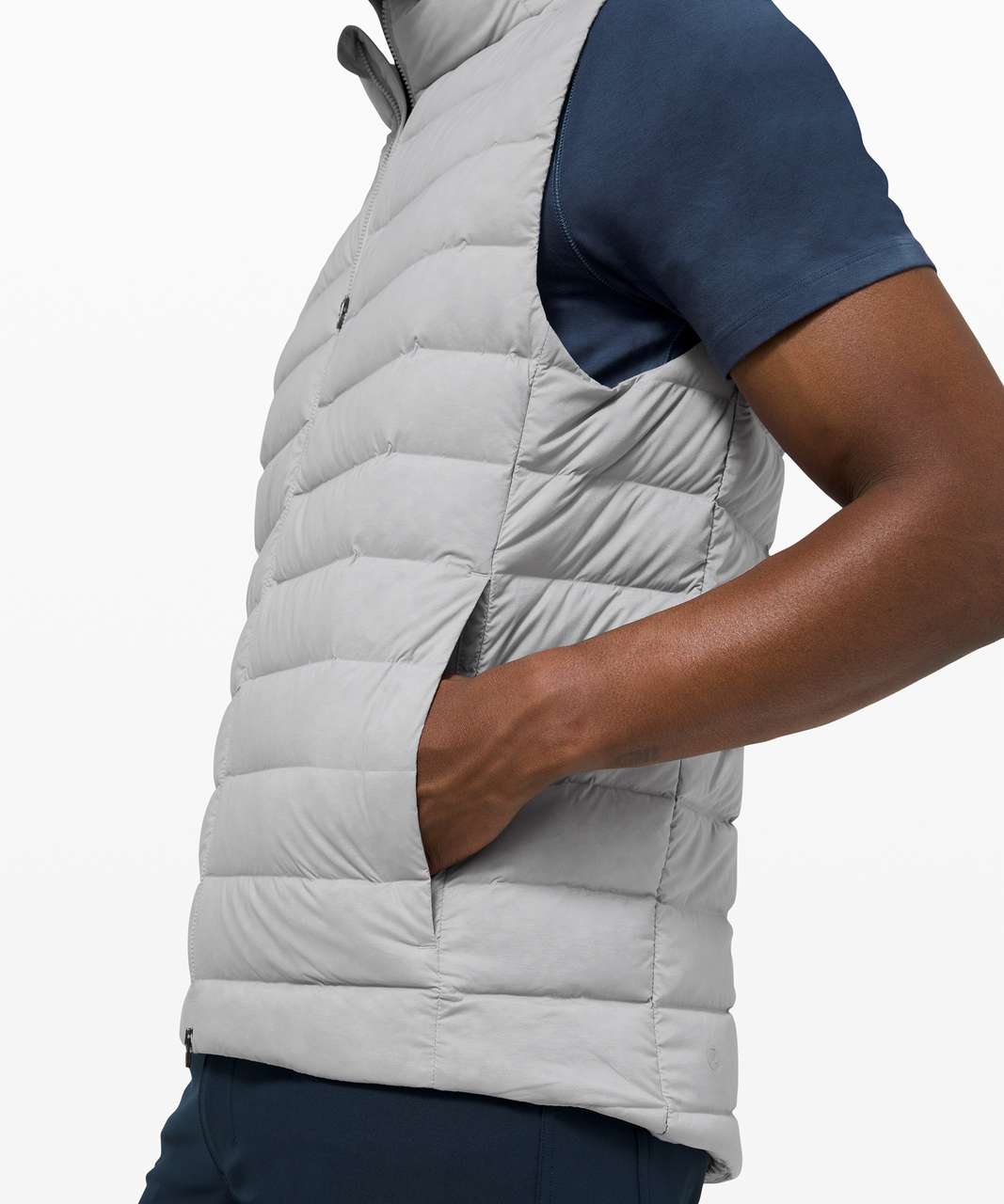 Lululemon Navigation Stretch Down Vest - Silver Drop